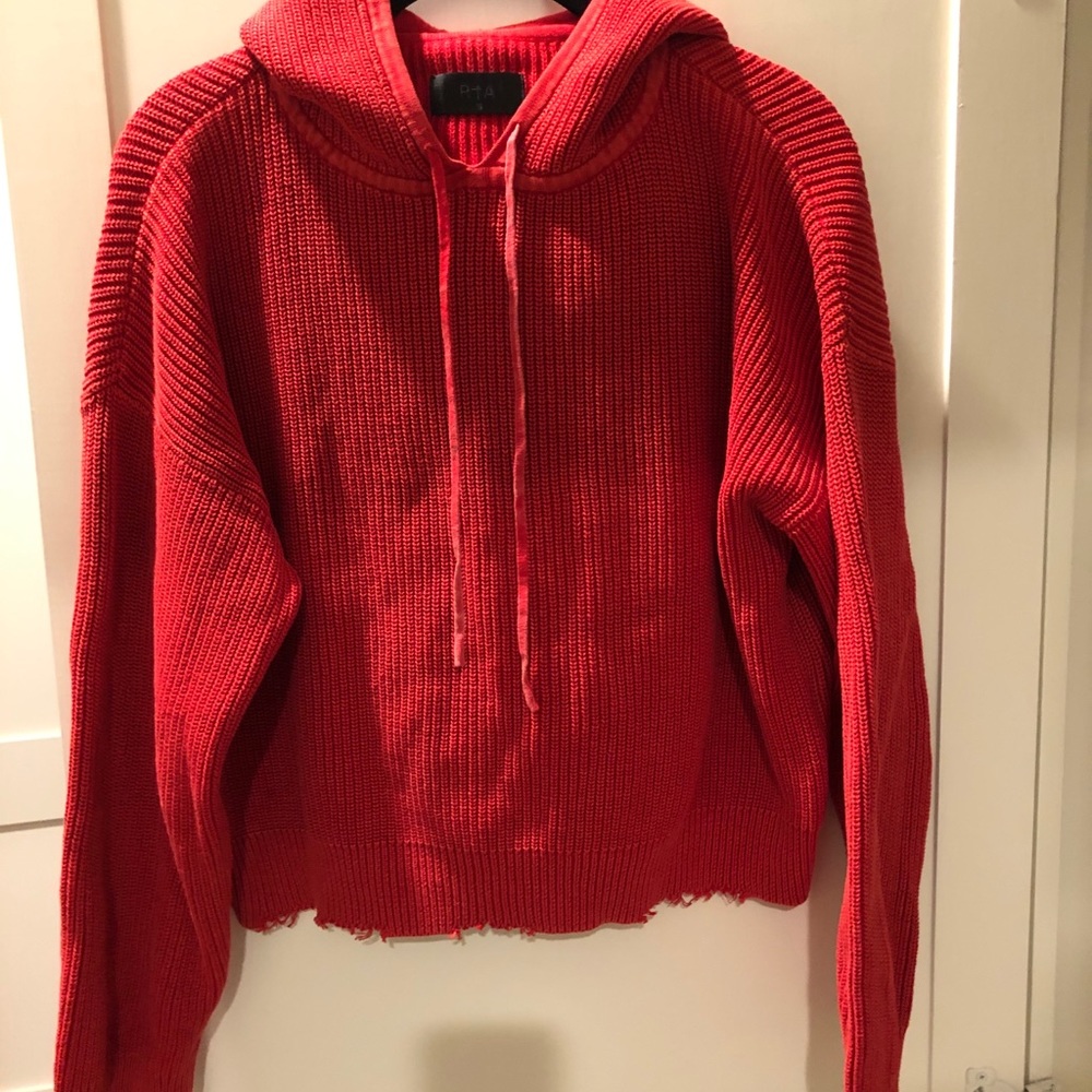 RTA Red Hoodie Sweater
